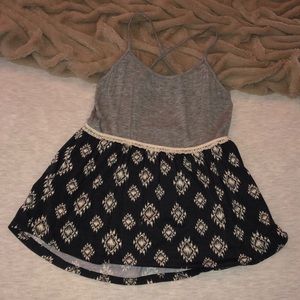 Grey/dark blue tank top